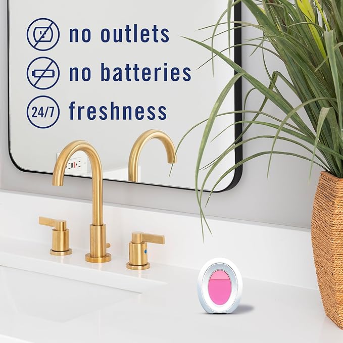Febreze Bathroom Air Freshener Odor-Fighting Plug-In Alternative Home Bathroom &amp Kitchen Use Downy April Fresh Scent 6 Count