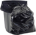 Aluf Plastics 50-55 Gallon 2.3 MIL Black Heavy Duty Garbage Trash Bags - 36 x 58 - Pack of 100 - For Contractor Industrial Institutional &amp Commercial