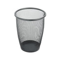 Safco Products Onyx Mesh Round Wastebasket 5 Gallon Black 9717BL(Pack of 3)