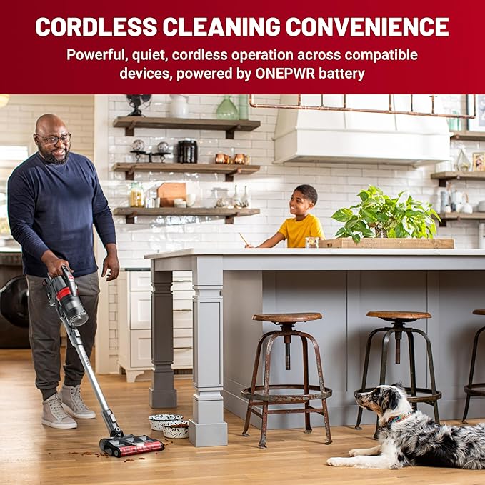Hoover ONEPWR WindTunnel Emerge Pet+ Cordless Stick Vacuum Cleaner Lightweight Stick Vac Powerful and Quiet Cleaning Self Standing No Wall Mount Required Cordless Vacuum Cleaners for Home Use