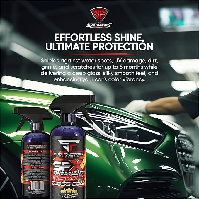 Sud Factory Ultimate Upgraded Paint Glass Water Spot &amp Stain Removers Plus Protection Coating for Cars Homes &amp Boats Bundle Of 3