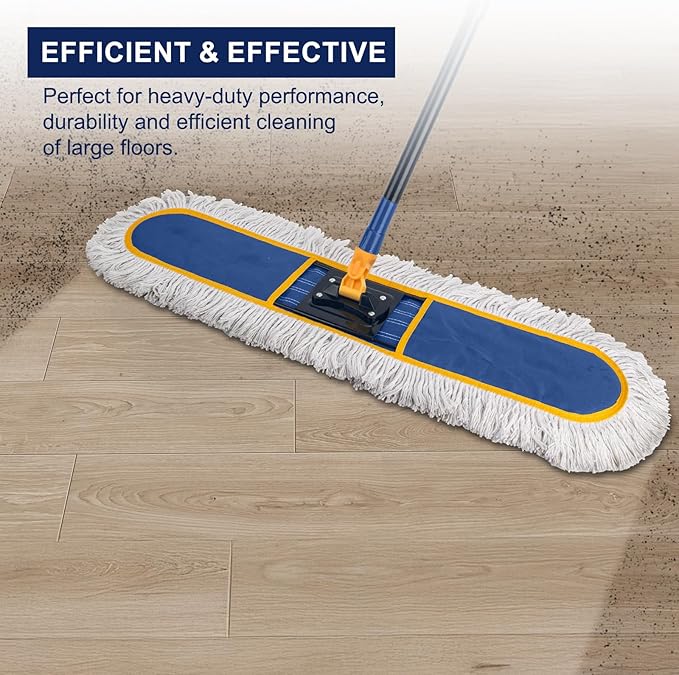 KeFanta 24 Commercial Dust Mop Replacement Heads3 Pack Reusable Industrial Dust Mop Pads Washable Cotton Dust Mop Refill for Floor Cleaning &amp Janitorial SuppliesOnly Fits:B0D7MKSZ8NB0FHHPTZHQ