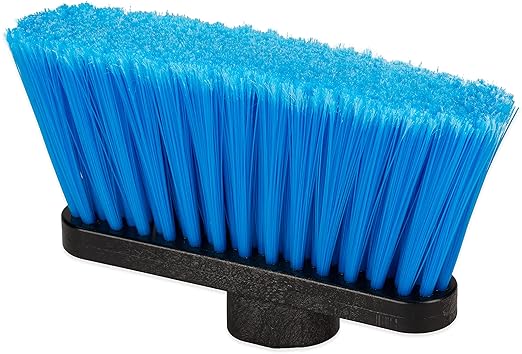 Carlisle FoodService Products 3686314 Duo-Sweep Light-Weight Flagged Industrial Lobby Broom with Metal Threaded Handle Blue 53 inch x 11 inch