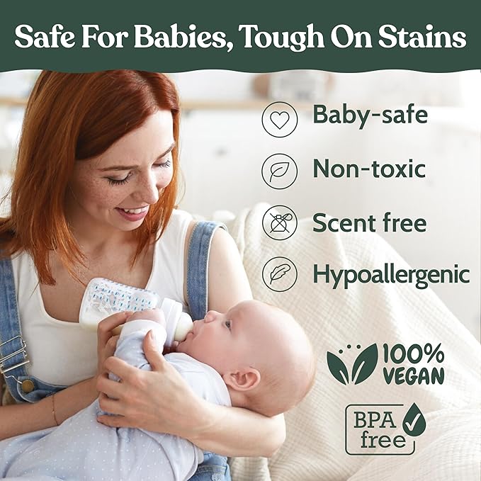 Roobi Detergent Tablets Compatible with Baby Brezza Bottle Washer Pro. Removes Milk Residue &amp Odor Hypoallergenic Carbon Neutral Formula. 120 Count.