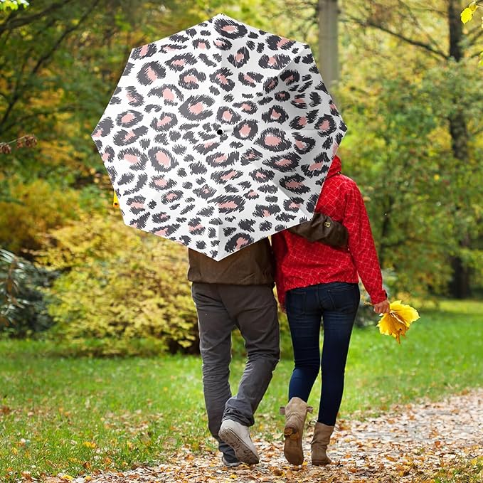 Small Compact Travel Automatic Folding Umbrella for Women Portable Lightweight Rain Wind UV Sun Shade