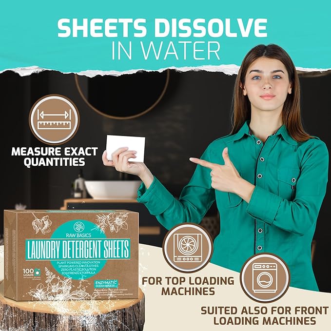 Scent Boosters for Washer Wild Lemon Aroma and Laundry Detergent Sheets Ocean Breeze Scent and Dryer Sheets 80 Bulk Loads