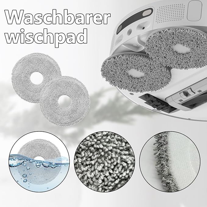 Accessoires for Dreame X40 Ultra Complete L40 Ultra for Mova P50 Pro Ultra Vacuum Cleaner 2 Main Brushes 4 Mop Pads 4 Filters 6 Dust Bags 6 Side Brushes for Mova P10 Pro Replacement 24 Pcs