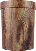 Homoyoyo Wooden Wastebasket Trash Can Vintage Retro Simulation Wood Garbage Bin Container Bin Farmhouse Style Trash Can for Home Office 31. 5x25cm