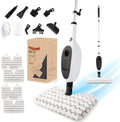Steam Mop with Attachments/Pad 2PCSUnique Double-Sided Flip Design - 260°F/126°C High Temperature Deep Cleaning Floor Steamer for Kitchen Living Room Wood Floor Tile Cleaning