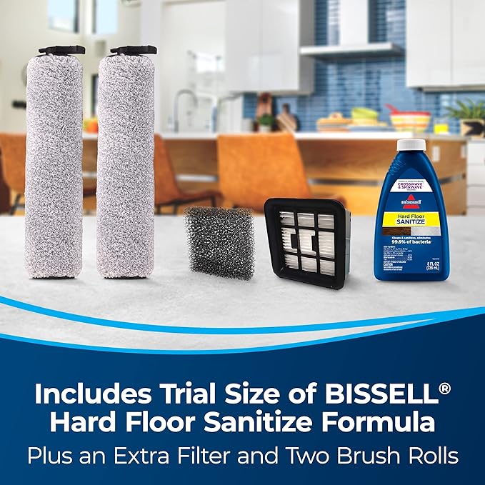 Bissell TurboClean Cordless Hard Floor Cleaner Mop and Lightweight Wet/Dry Vacuum 3548