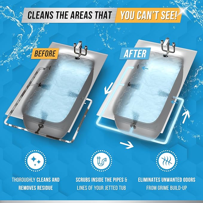 ACTIVE Jetted Tub Cleaner Tablets and Appliance Cleaning Wipes - Includes 12pk Jet Bathtub Cleaning Tablets and 24pk Appliance Surface Wipes