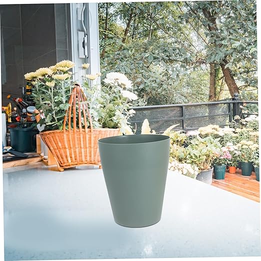 Luxshiny 3Pcs Nordic Style Plastic Trash Can Wastebasket for Home Office Minimalist Design Reusable Garbage Container No Lid Compact