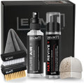 Blackline ELMT Hat Cleaning Kit — Quick-drying US-Made Cleans 50+ Hats — Hat Cleaner for Baseball Caps of all Materials Cotton Wool Leather Felt and more (8oz Solution Deodorizer Towel &amp Br