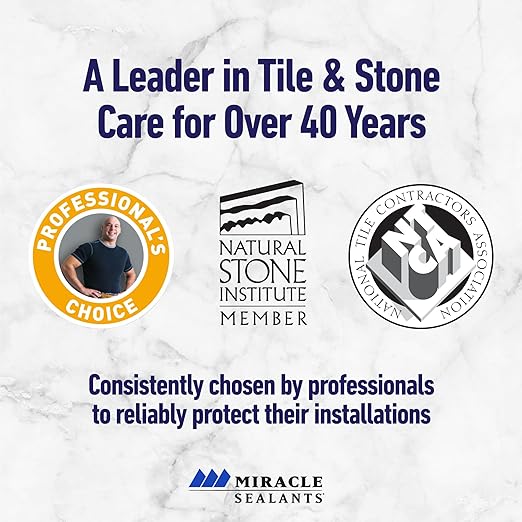 Miracle Sealants 511 Impregnator Advanced Penetrating Sealer for Countertops Stone Tile &amp Grout Quart