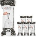 Brabantia PerfectFit Trash Bags (Size M/16 Gal) Thick Plastic Trash Can Liners with Drawstring Handles (120 Bags)