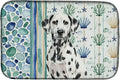 Caroline's Treasures Dalmatian Coastal Sea Glass Dish Drying Mat Absorbent Dish Drying Mat Pad for Kitchen Counter Dish Drainer Mat for Countertop 14 x 21 Multicolor