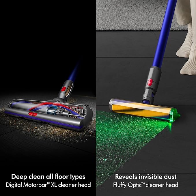 Dyson Gen5outsize Cordless Vacuum Cleaner Nickel/Blue Extra Large (Renewed)