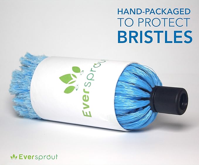 EVERSPROUT Duster 3-Pack | Hand-Packaged Cobweb Duster Microfiber Feather Duster Flexible Ceiling Fan Duster | Twists onto Standard 3/4 inch Threaded Poles (Pole Sold Separately)(Soft Bristles)