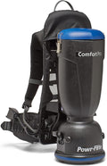 Powr-Flite BP10P ComfortPro Premium Backpack Vacuum 10 Quart Canister Capacity Corded Vacuum Cleaner Commercial Grade Bagged
