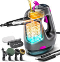 POPCHOSE Steam Cleaner with Detergent Dispenser15s Heat-Up Handheld Steam Cleaner for Home 500ml Removable Water Tank Lightweight Portable Steamer for Cleaning Grout Windows Kitchen Easy Refill