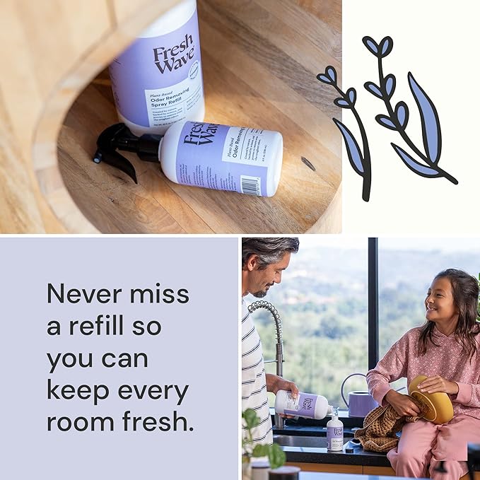 Fresh Wave Odor Removing Spray Refill Bundle: Original &amp Lavender 32 fl. oz. Spray Refill