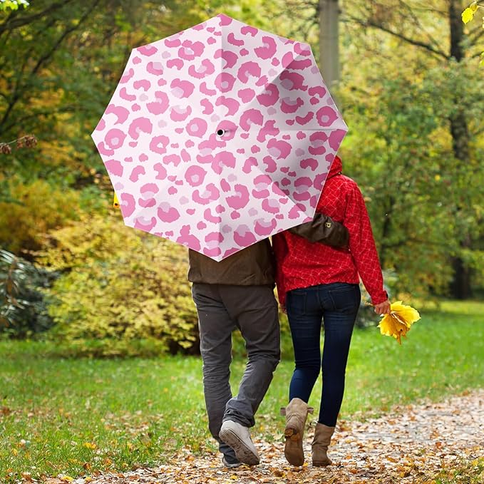 Small Compact Travel Automatic Folding Umbrella for Women Portable Lightweight Rain Wind UV Sun Shade