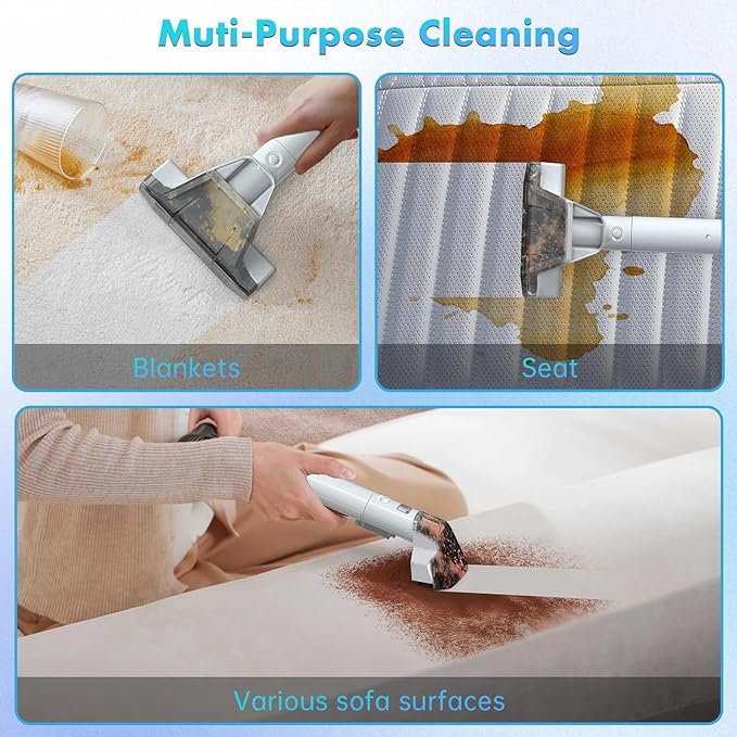 Compatible For OMESER W07 600W 15KPa Handheld Spot Cleaner For Carpet Sofa Curtain Spray Suction Machine