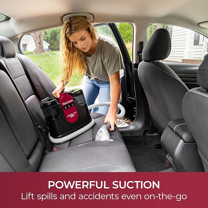 Kenmore KW1050.01 Upgrade Portable Heated Carpet &amp Upholstery Spot Cleaner 16Kpa Power Suction with Versatile Tools for Pets Area Rugs and Couches