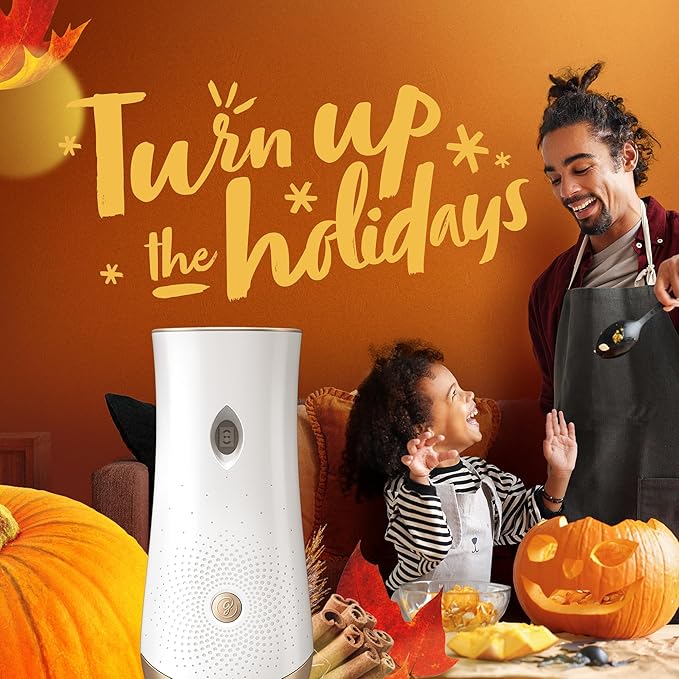 Glade Automatic Spray Refill and Holder Kit Air Freshener for Home and Bathroom Golden Pumpkin &amp Spice 6.2 Oz