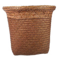 VALICLUD 1Pc Straw Woven Wastebasket Rustic Trash Can for Paper Rubbish Decorative Storage Bin for Bathroom Bedroom Office Hand Woven Design