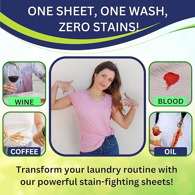 Laundry Detergent Sheets - Eco Friendly Hypoallergenic Laundry Sheets Detergent for Sensitive Skin Recycled Packaging Stain Fighting Natural Plant-Based Smell (up to 96 Loads)