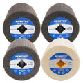 4 Polishing Wheel Pro Pack 100x100mm Aluminum Oxide Premium Wool Grit 280/400/800/1000 from Finishing to Mirror Polishing