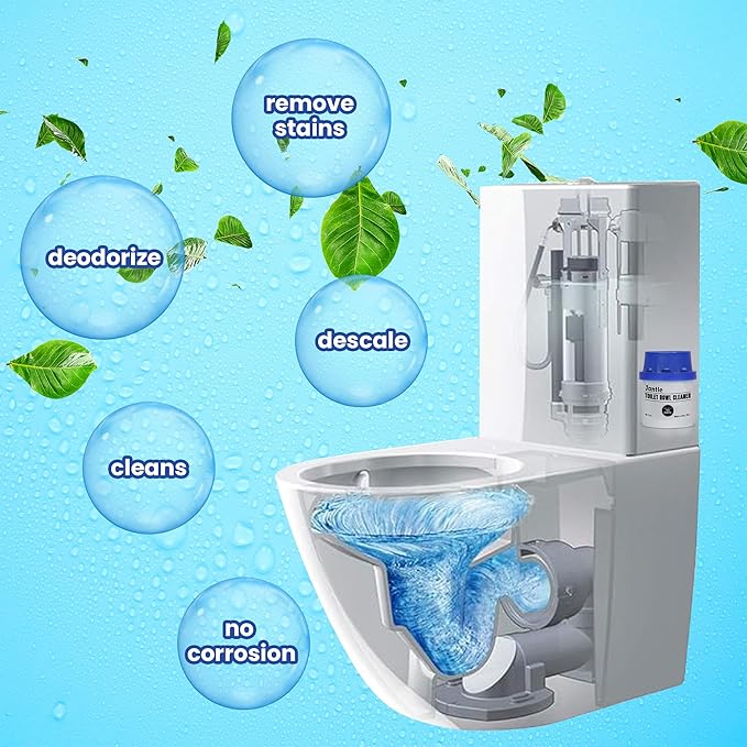 Toilet Bowl Cleaners Automatic Toilet Bowl Cleaner Tablets Long Lasting Toilet Cleaners for Inside The Bowl In Tank Bowl Cleaner Easy To Use Toilet Tank Cleaner - 6 Months Supply - 6 Pack