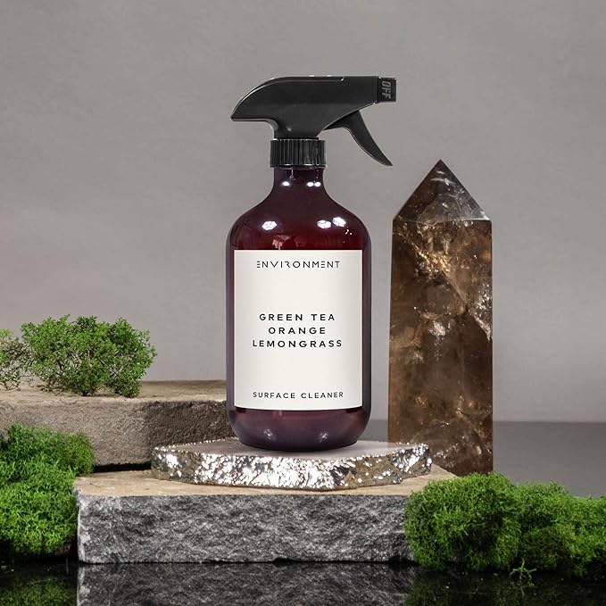 ENVIRONMENT Inspired by 5-Star Hotels DBCH Surface Cleaner 16oz Luxury Surface Cleaner (Green Tea | Orange | Lemongrass) Home Essentials Scented Cleaning Products Vegan &amp Cruelty-Free