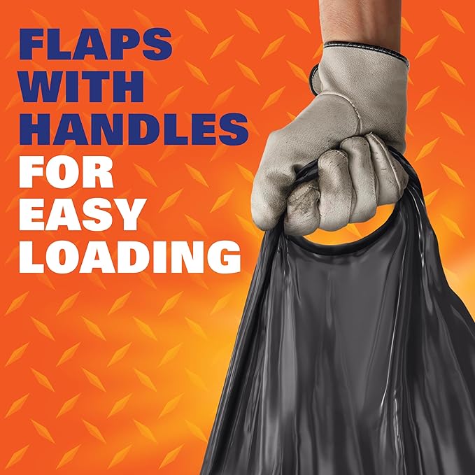Hefty Heavy Duty Trash Bags Large | 42 Gallon | For Contractors | 26 Count Pack of 2