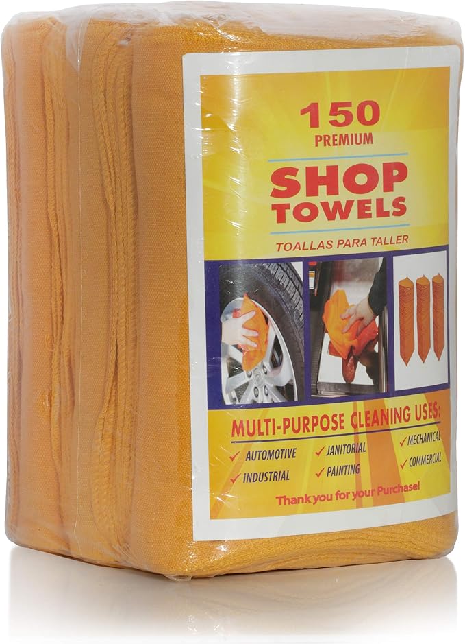 Simpli-Magic 79257 Shop Towels Orange 100 Pack