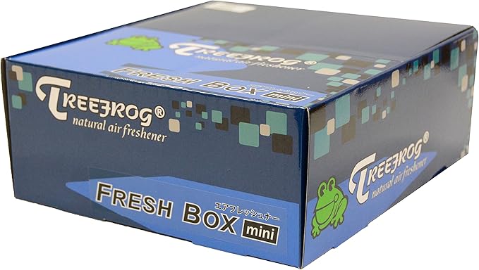 9 Packs TreeFrog FRESH BOX MINI (aka Xtreme Fresh Mini) Lemon Squash Scent Premium JDM Air Freshener