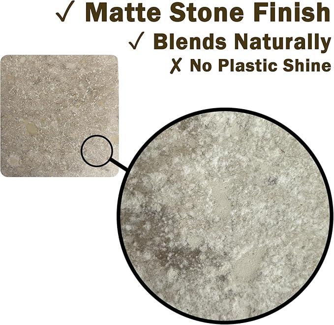 Travertino HQ Dark Repair Kit – Travertine Hole &amp Crack Filler with Tools (Dark Stone Shade)