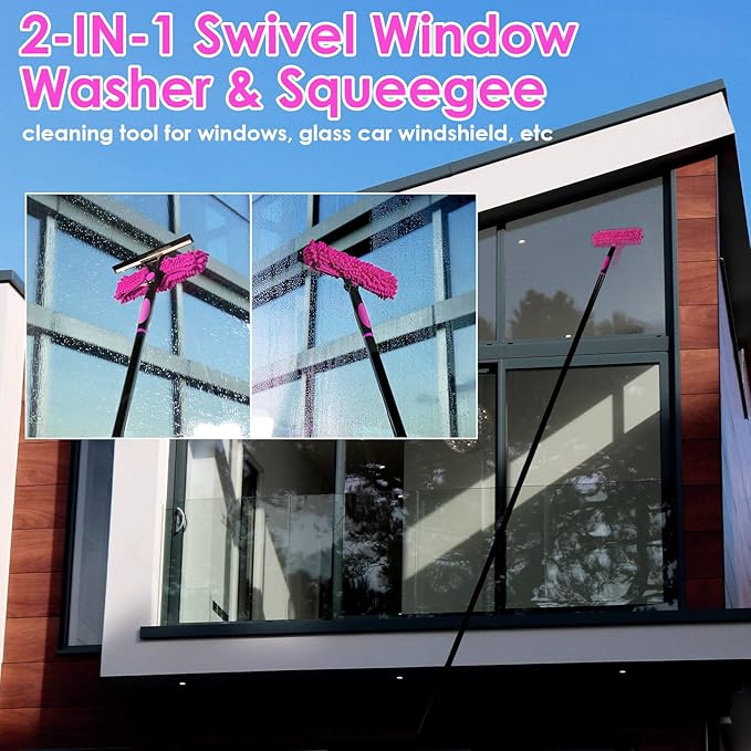15 Foot Dusters for Cleaning Duster with Extension Pole 7-15ft Microfiber Feather Duster Used for Cleaning Ceiling Fan High Window Blinds Shutters Sofa Cobweb Duster for Home (12 PCS)