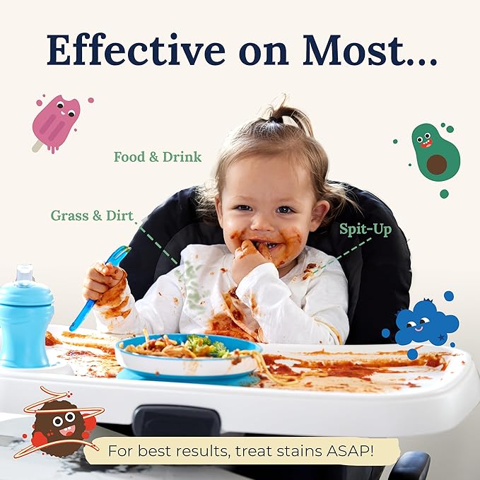 Miss Mouth's Messy Eater Stain Treater 16oz Spray and Detergent Sheets and Stain Treater Wipes