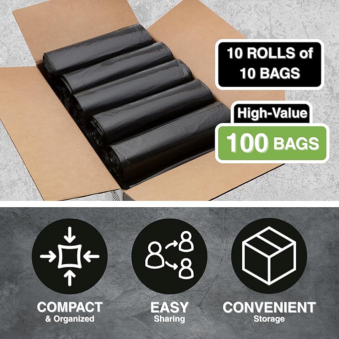 45 Gallon Garbage Trash Bag 40X46 1.5 Mil Black 100 Count Can Liner Bulk 40 Gallon 41 Gallon 42 Gallon 43 Gallon 44 Gallon Made in USA