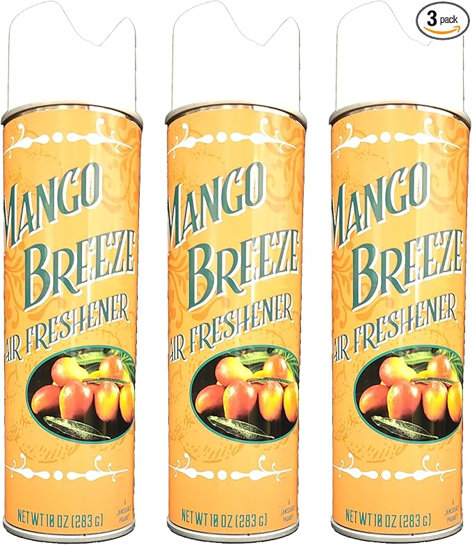 JaniSource Mango Breeze Air Freshener 10 oz Aerosol (3 Pack of 3)