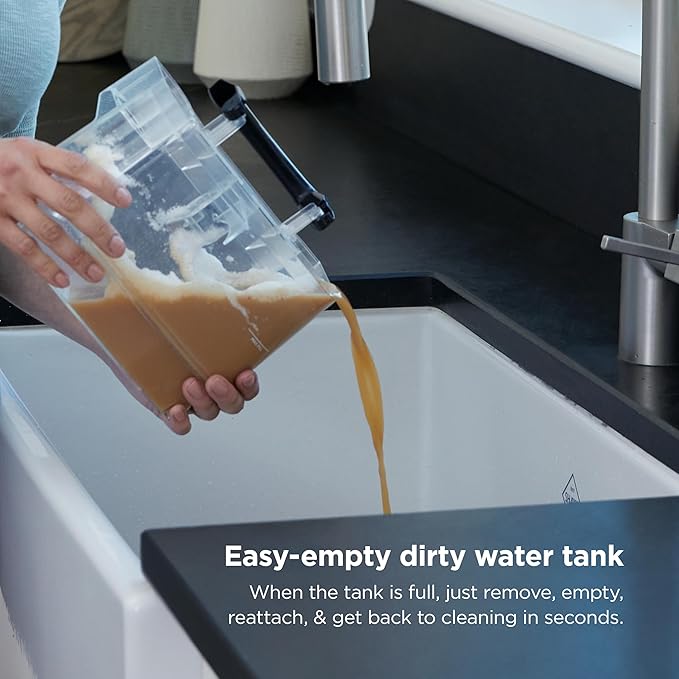 Shark StainStriker Portable Carpet &amp Upholstery Cleaner w/on board self cleaning - Spot Stain &amp Odor Eliminator Includes 2 Cleaning Tools &amp 2 Cleaning Solutions Charcoal PX221BRN