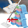Clip to Grip Mop360 Swivel Floor Cleaner for Hardwood &amp Tile Hands-Free One-Button Release Use Any Cloth or Towel Wet &amp Dry Cleaning
