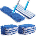 Chengu 6 Pieces Microfiber Flip Mop Refills Replacement Heads Double Sided Cleaning Pads Machine Washable Mop for Dry and Wet Kitchen Home Use