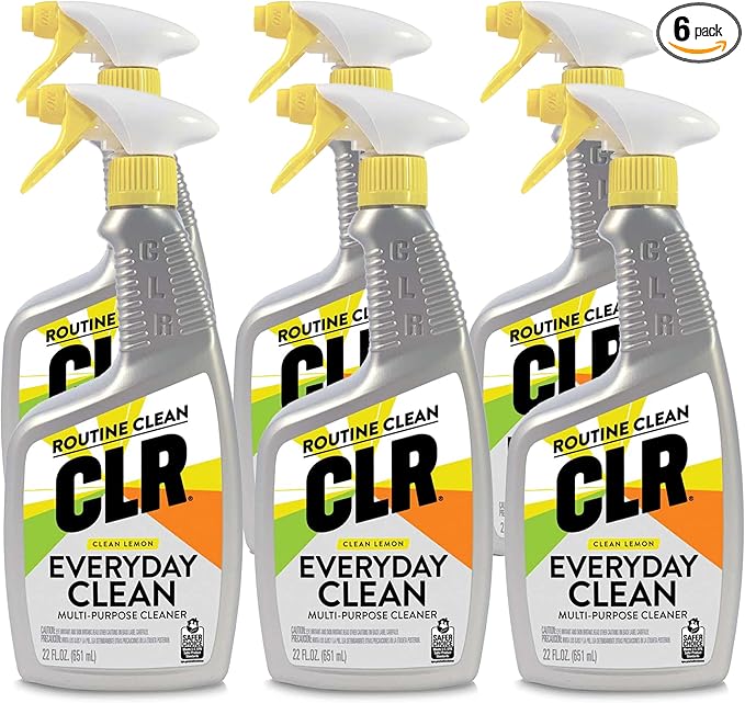 CLR Everyday Clean Clean Lemon 22 Ounce Spray (Pack of 6)