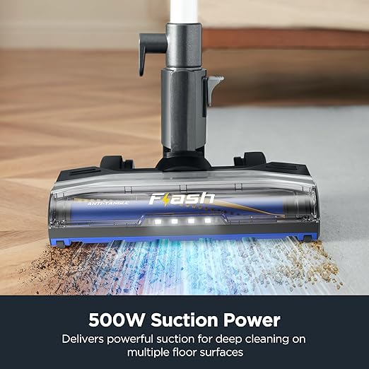 Eureka Corded Stick Vacuum Cleaner for Home Pet Hair Lightweight Vacuum Cleaner with Powerful Suction for Carpet Tile and Hard Floor Blue NES520BL 2-in-1 Flash Handheld Vac