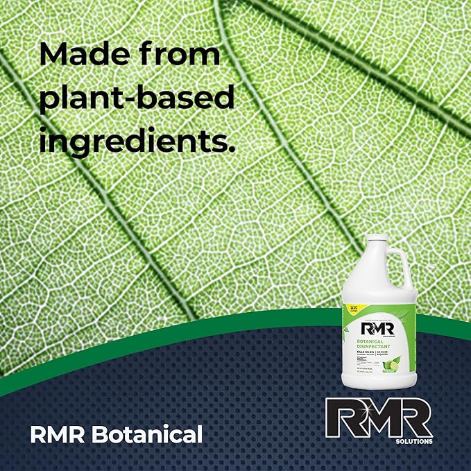 RMR Brands Botanical Disinfectant and Cleaner Kills 99% of Household Bacteria and Viruses EPA Registered Gallon 4 Pack