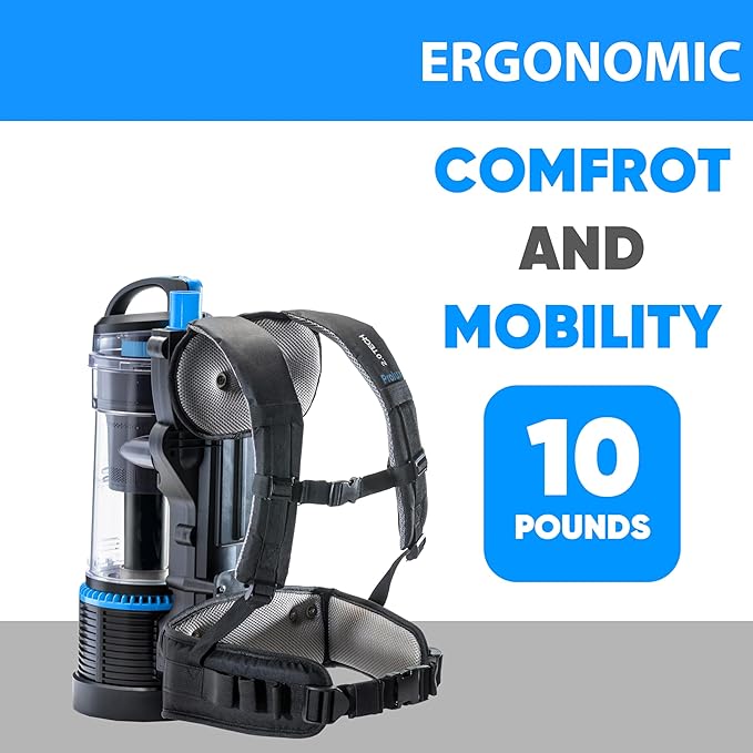 Prolux 2.0 Cordless Battery Bagless Backpack Vacuum Cleaner Dual HEPA Shield Filtration Tool Accessory Kit