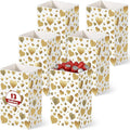 Tinlade 6 Pack 13 Gallon Golden Heart Disposable Trash Cans for Parties Extra Large Thick Waterproof Pop up Recycling Bins Foldable Garbage Bins for Wedding Baby Shower Birthday Party